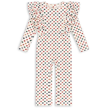 Manuca Frill Onesie Swimsuit in Coeur Coloré by Konges Sløjd