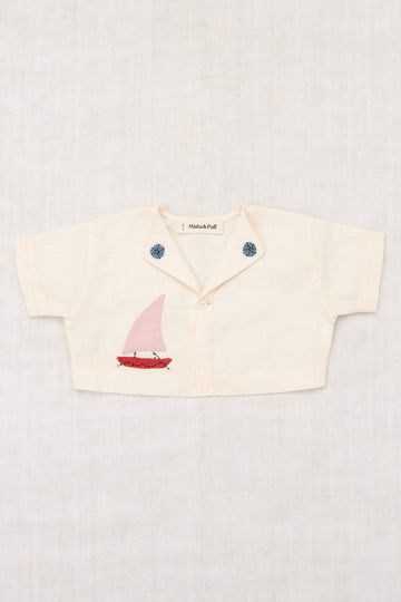 Baby Seaside Button Top