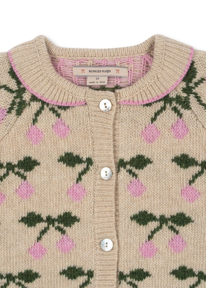 [콩제슬래드] 벨루 니트 카라 가디건 KS103712