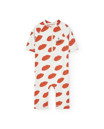 Raw White Kissing Caterpillar Swimsuit
