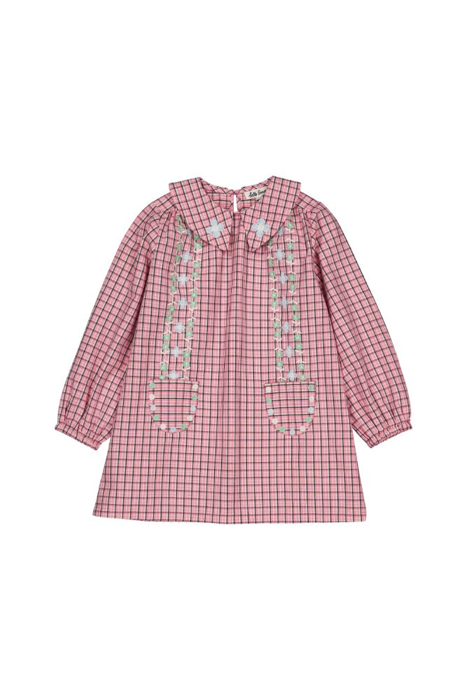 [헬로시모네] 개츠비 드레스 핑크 체크 AW25-GDPCH