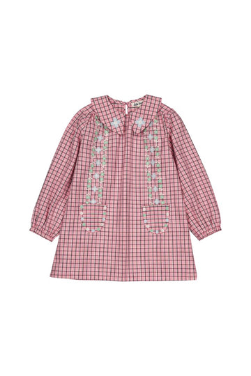 [헬로시모네] 개츠비 드레스 핑크 체크 AW25-GDPCH