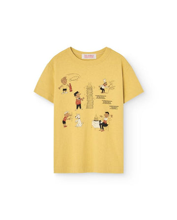 Yellow Comic Rooster T-Shirt