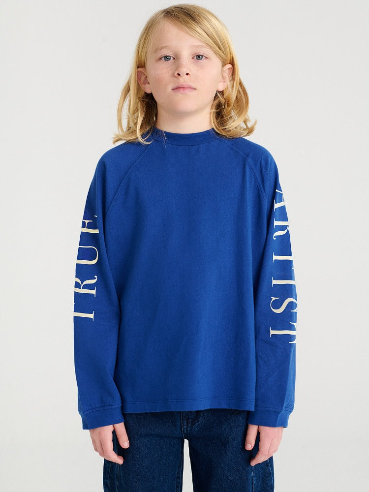 [트루아티스트] 티셔츠 n12 블루 프린트 T225MA011