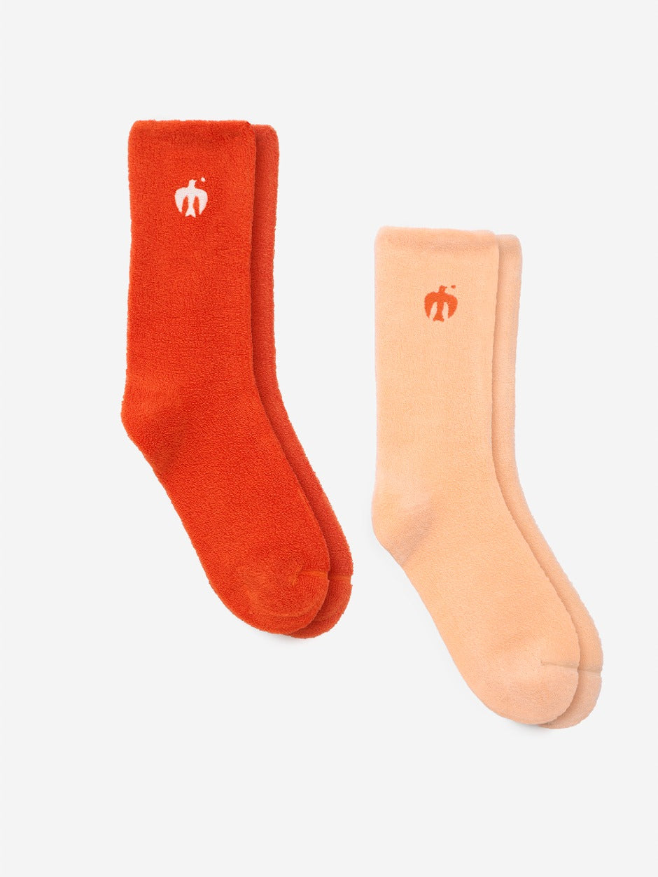 [K*T 24FW] Socks Pack nº01 Persimmon Orange