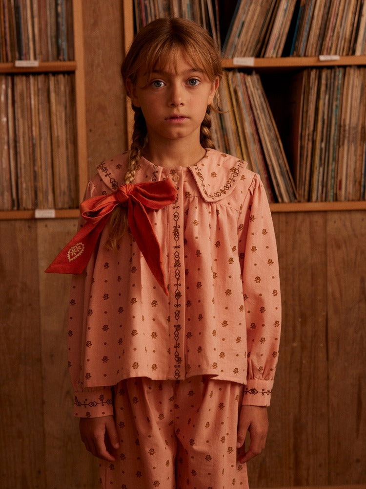 [아폴리나] Carlotta 블라우스 - Meadow Calico Ribbon APOCABMCRA25