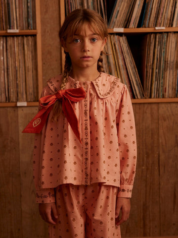 [아폴리나] Carlotta 블라우스 - Meadow Calico Ribbon APOCABMCRA25