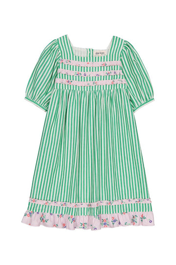 [헬로시모네] 마티나 드레스 그린 스트라이프 SS24-MARDSTG