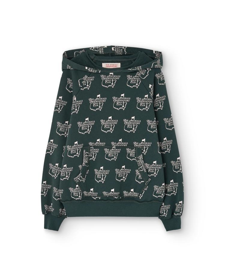 Deep Green Cool Beaver Hoodie