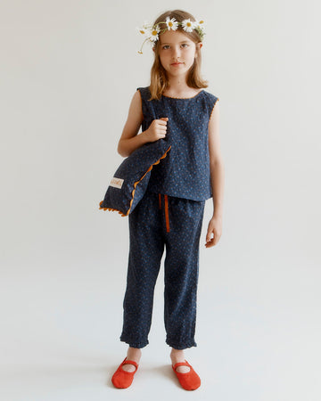 PEA GIRL'S TOP - PIXEL PRINT