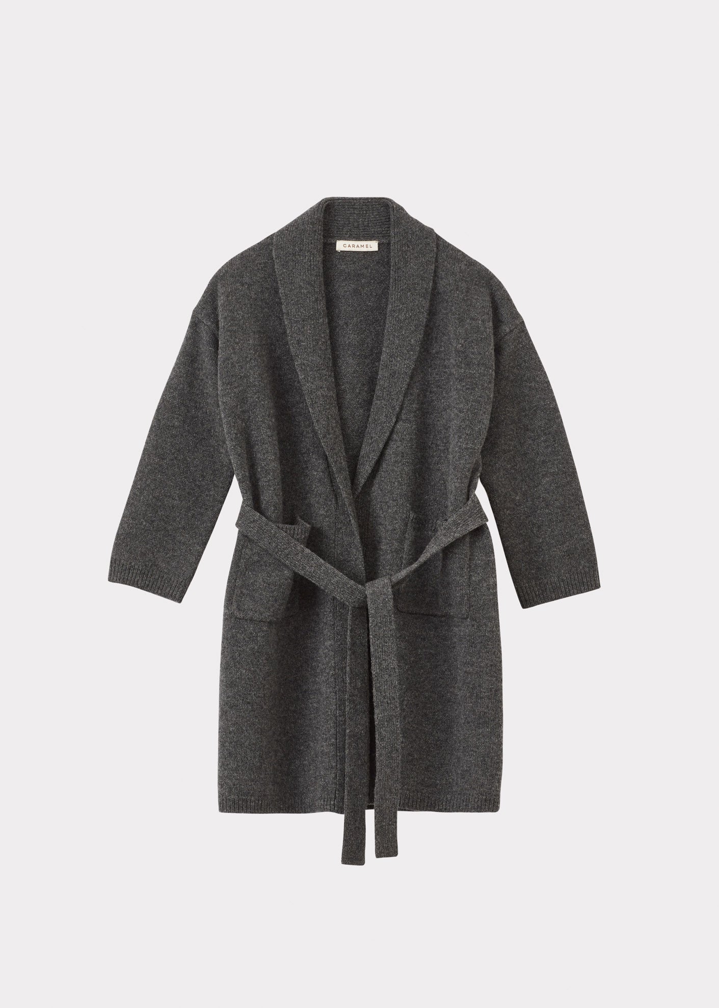 CHILD KNITTED ROBE - GRAPHITE