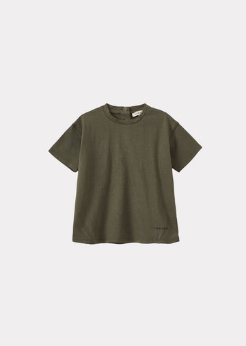 AHIPA BABY COTTON T-SHIRT - KHAKI