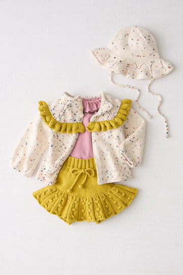 Baby Eyelet Popcorn Skating Skirt