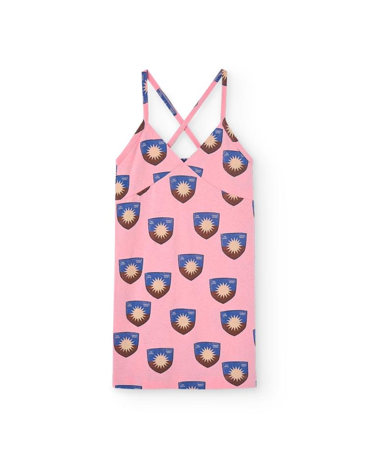 Pink Shield Otter Mini Dress