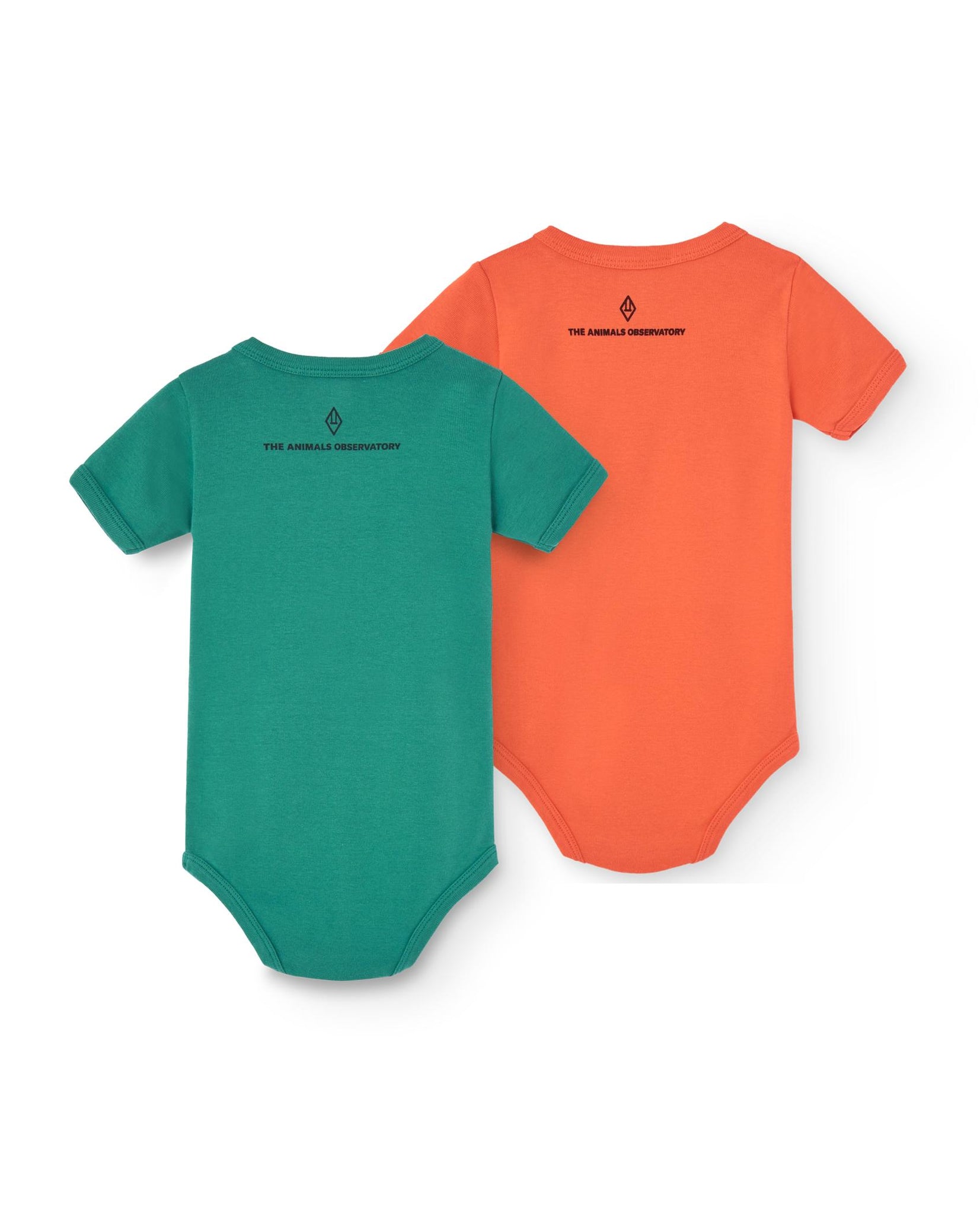Green and Salmon Chimpanzee Body Pack