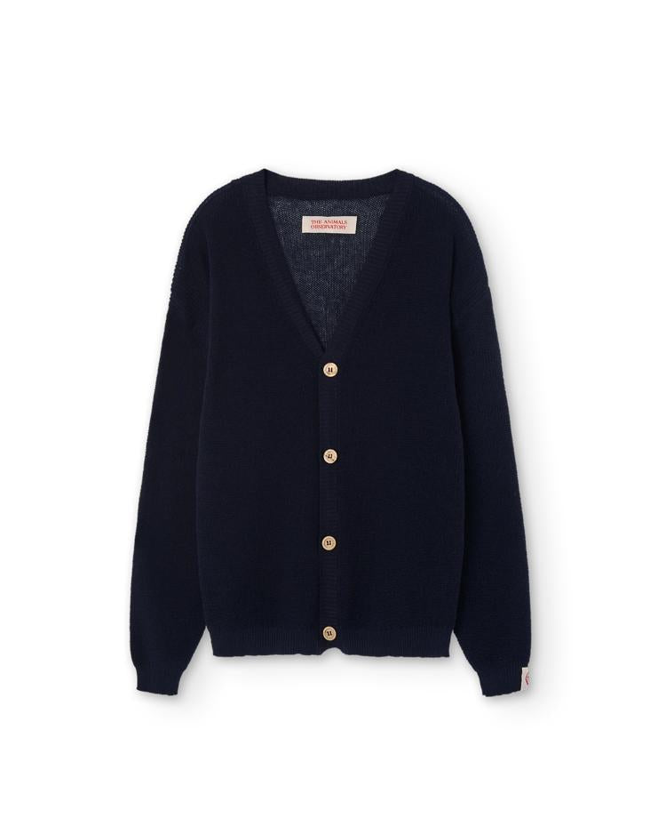 Navy Racoon Cardigan