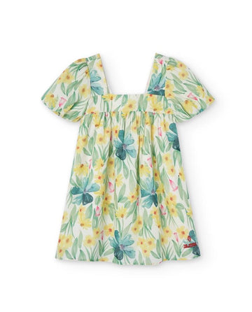 White Floral Dodo Mini Dress