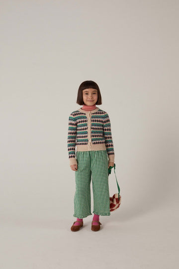 [헬로시모네] 조디 가디건 자카드 블루 AW24-JODCJBL