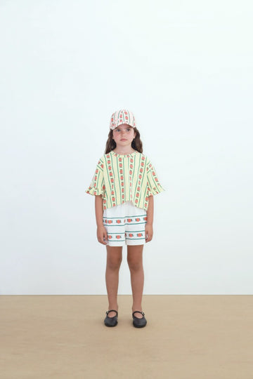 [타이니코튼] 로즈 패턴 크롭 티 SS26-031-K19