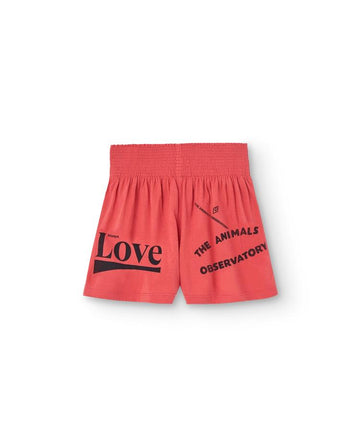 Red Love Ostrich Shorts