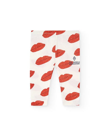 White Kissing Penguin Leggings