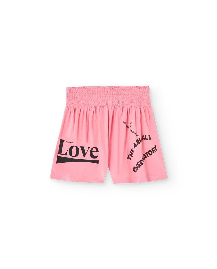 Pink Love Ostrich Shorts