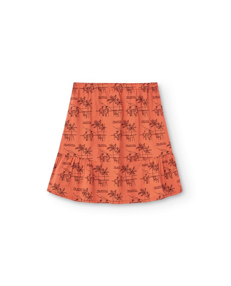 Salmon Drawings Slug Skirt