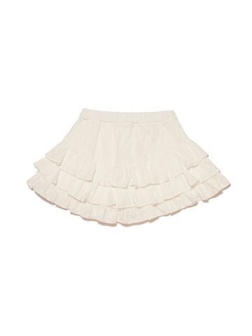 [헬로시모네] 아일렛 민뇽 스커트 화이트 SS25-MIGSKW[OL]