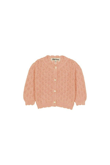 [헬로시모네] 베이비 Jeannette 가디건 피치 SS26-JEANCARPEA