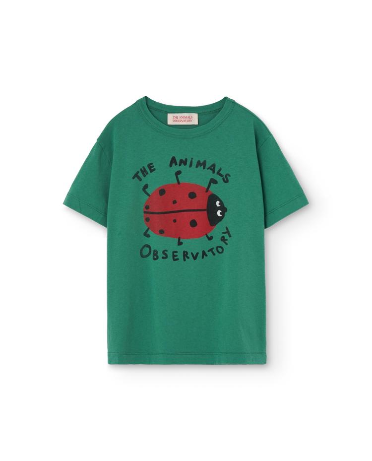 Green Ladybug Rooster T-Shirt