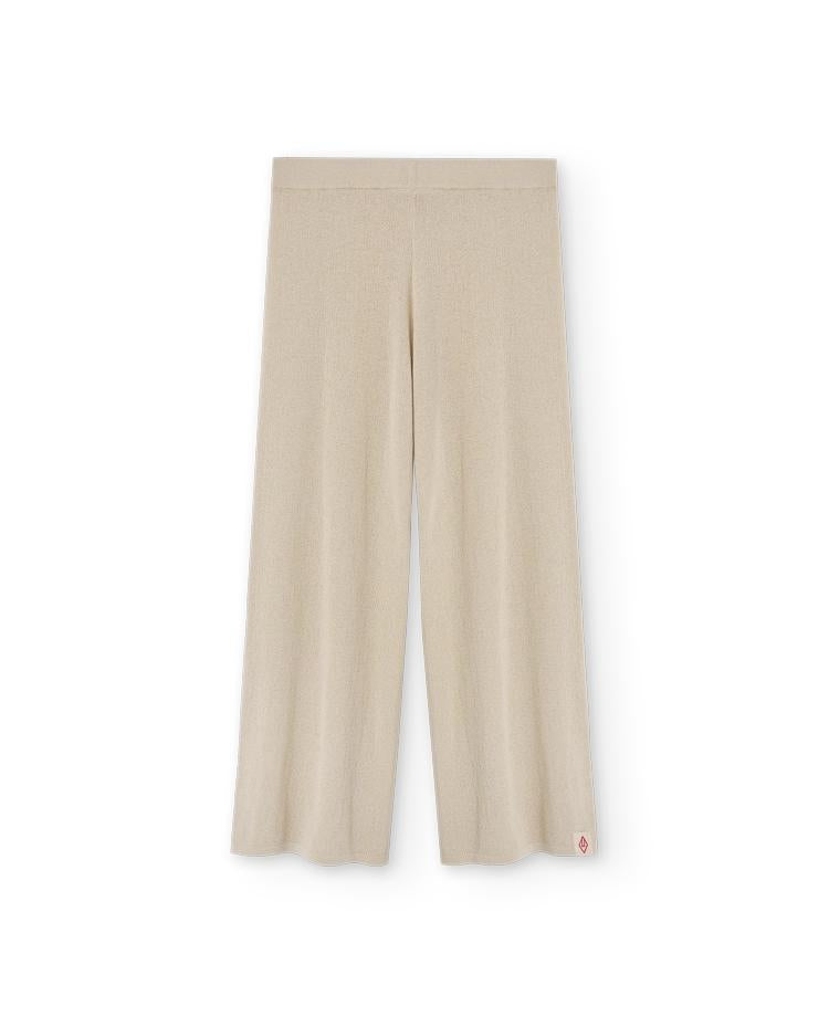 Raw White Crow Knit Pants