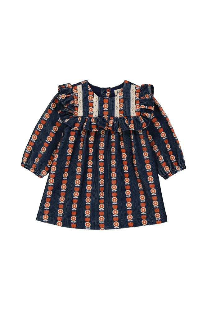[헬로시모네] 베이비 마리네트 드레스 폼라인 블루 AW24-MARBDPBL