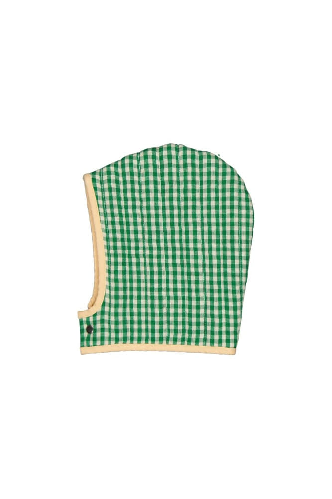 [헬로시모네] 후드 모자 깅엄 그린 AW24-HGG [OL]