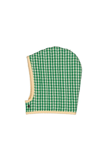 [헬로시모네] 후드 모자 깅엄 그린 AW24-HGG [OL]