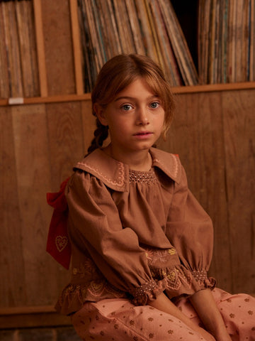 [아폴리나] Bettina 블라우스 - Chocolate APOBTBCHCA25