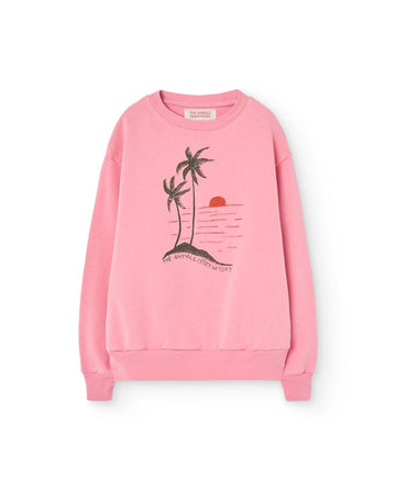 Pink Sunset Bear Sweatshirt