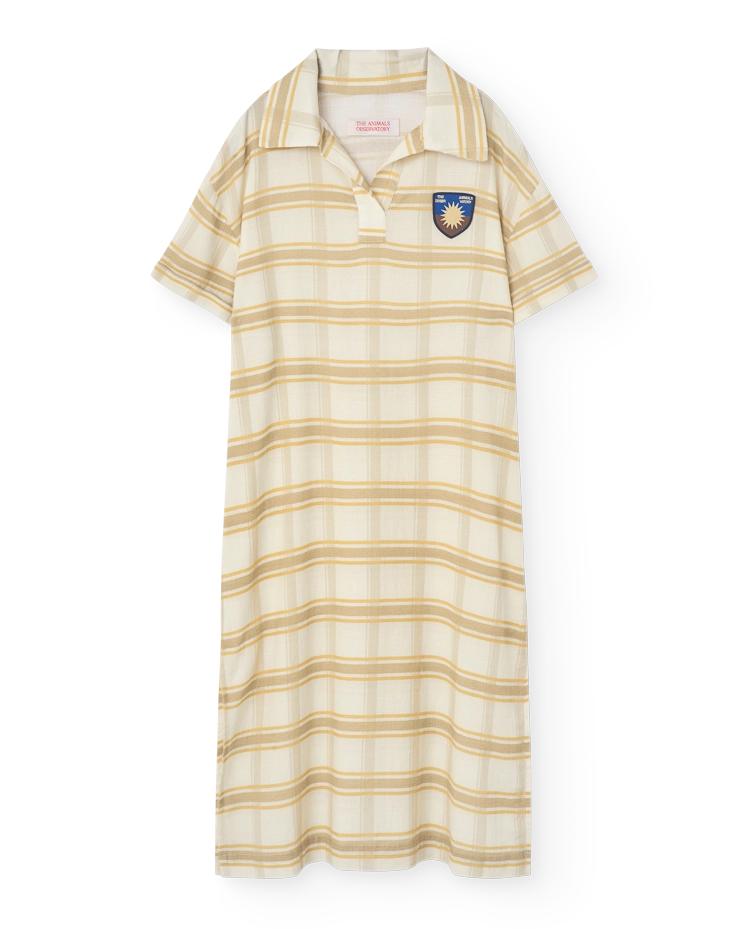 Beige Shield Giraffe Maxi Dress