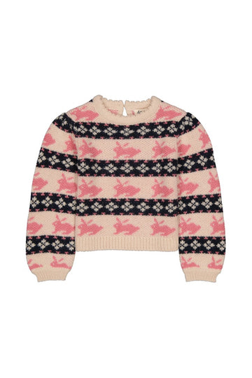 [헬로시모네] 클레오피 니트 점퍼 래빗 AW24-CLRAB [OL]