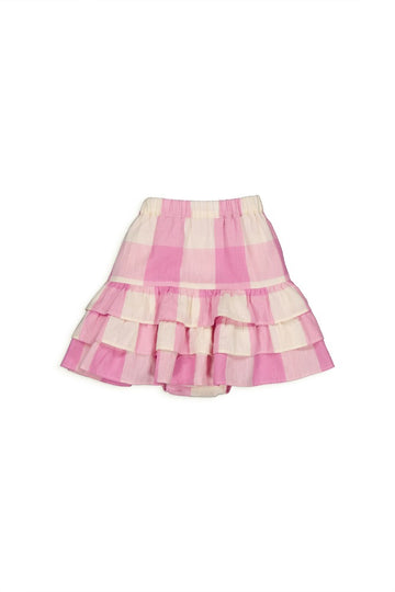 [헬로시모네] 레아 스커트 체크 SS25-LEACHL[OL]