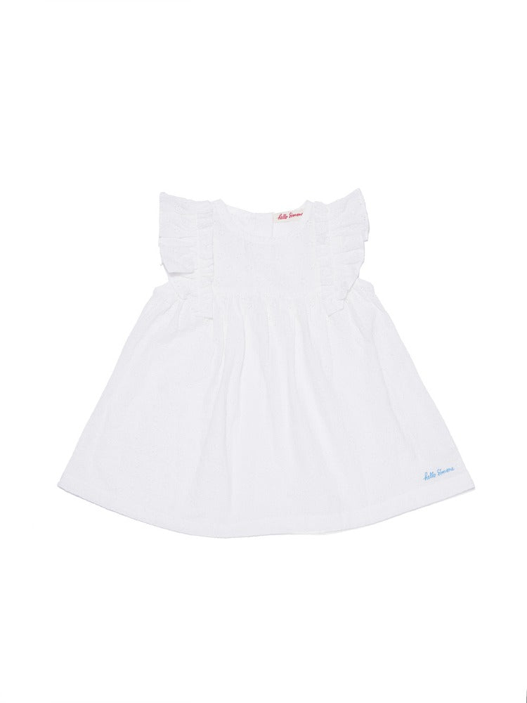 [헬로시모네] 베이비 미르사 드레스 화이트 SS25-MIRDW
