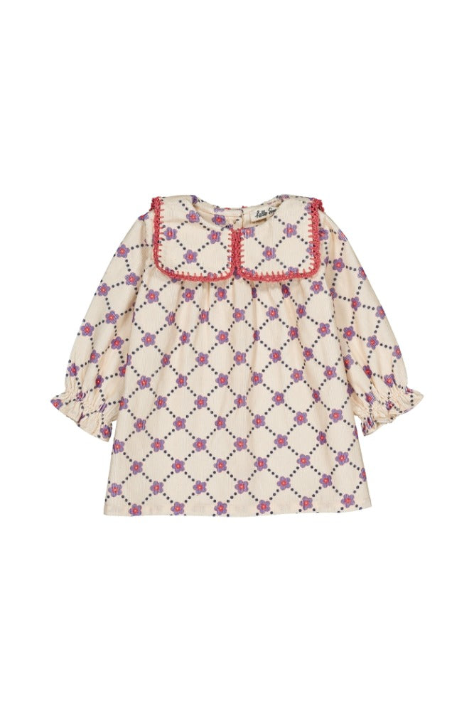 [헬로시모네] 베이비 프랄리네트 드레스 플로라 체크 AW25-PRALBDFCH
