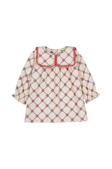[헬로시모네] 베이비 프랄리네트 드레스 플로라 체크 AW25-PRALBDFCH