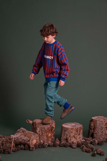 [본못] 스웻셔츠 올오버 스트라이프 AW24-SW01-FBL
