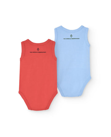 Red and Soft Blue Turtle Body Pack