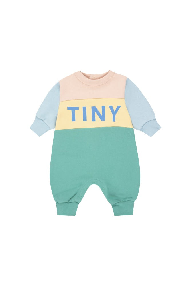 [타이니코튼] 베이비 컬러 블록 원피스 로즈 AW24-168-P52 [OL]