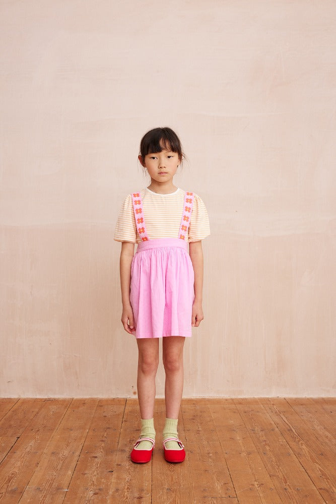 [헬로시모네] 리온틴 스커트 도비 로즈 SS25-LEONSKDR