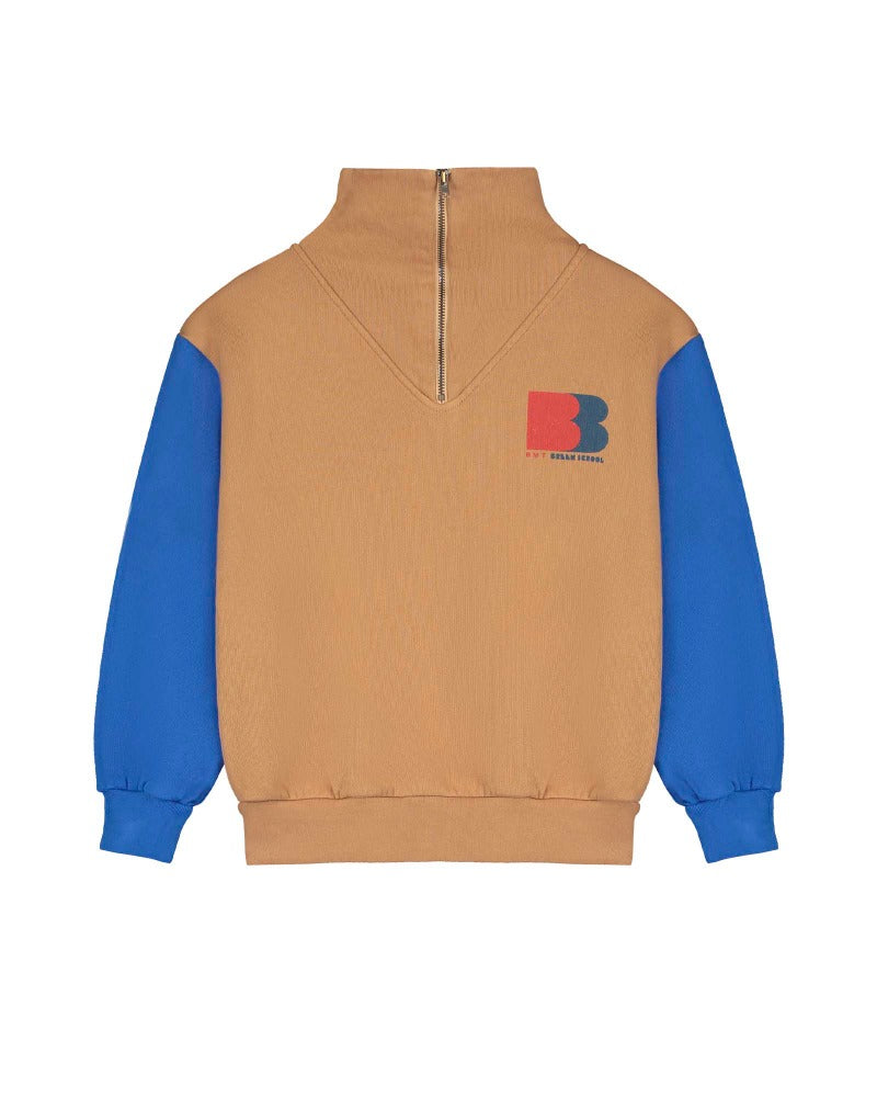 [본못] 스웻셔츠 집업 컬러 슬리브 우드 AW24-SWZI-WOO [OL]