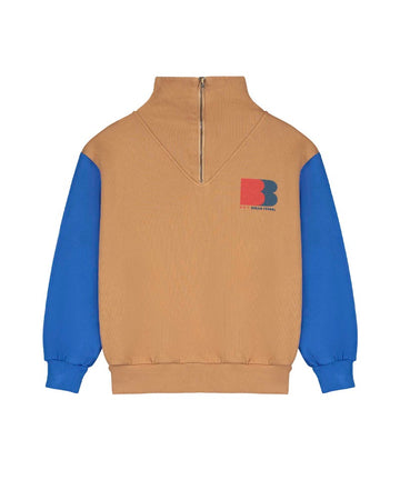 [본못] 스웻셔츠 집업 컬러 슬리브 우드 AW24-SWZI-WOO [OL]