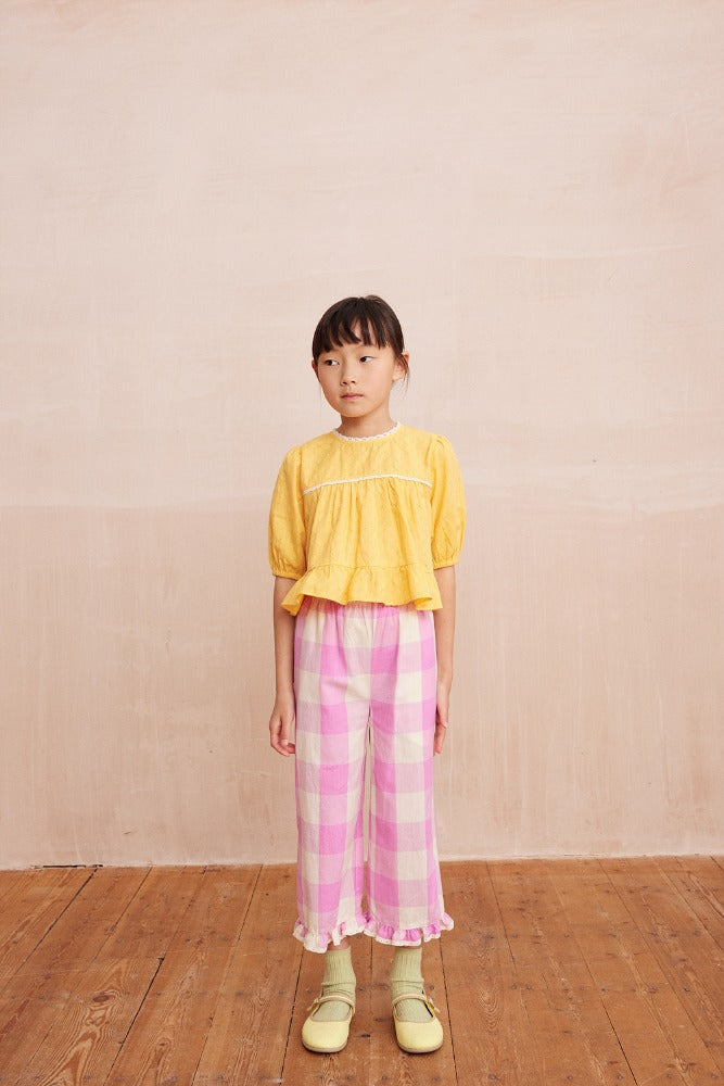 [헬로시모네] 말리카 팬츠 체크 SS25-MALPCHL