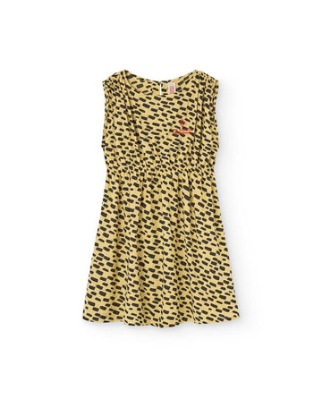 Yellow Animal Marten Midi Dress